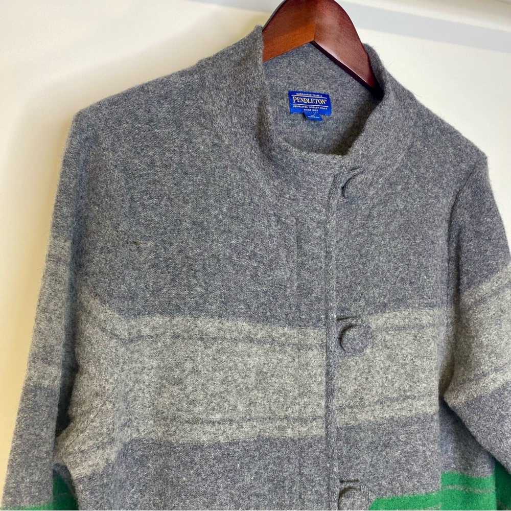 Pendleton Striped Cardigan Jacket - image 2